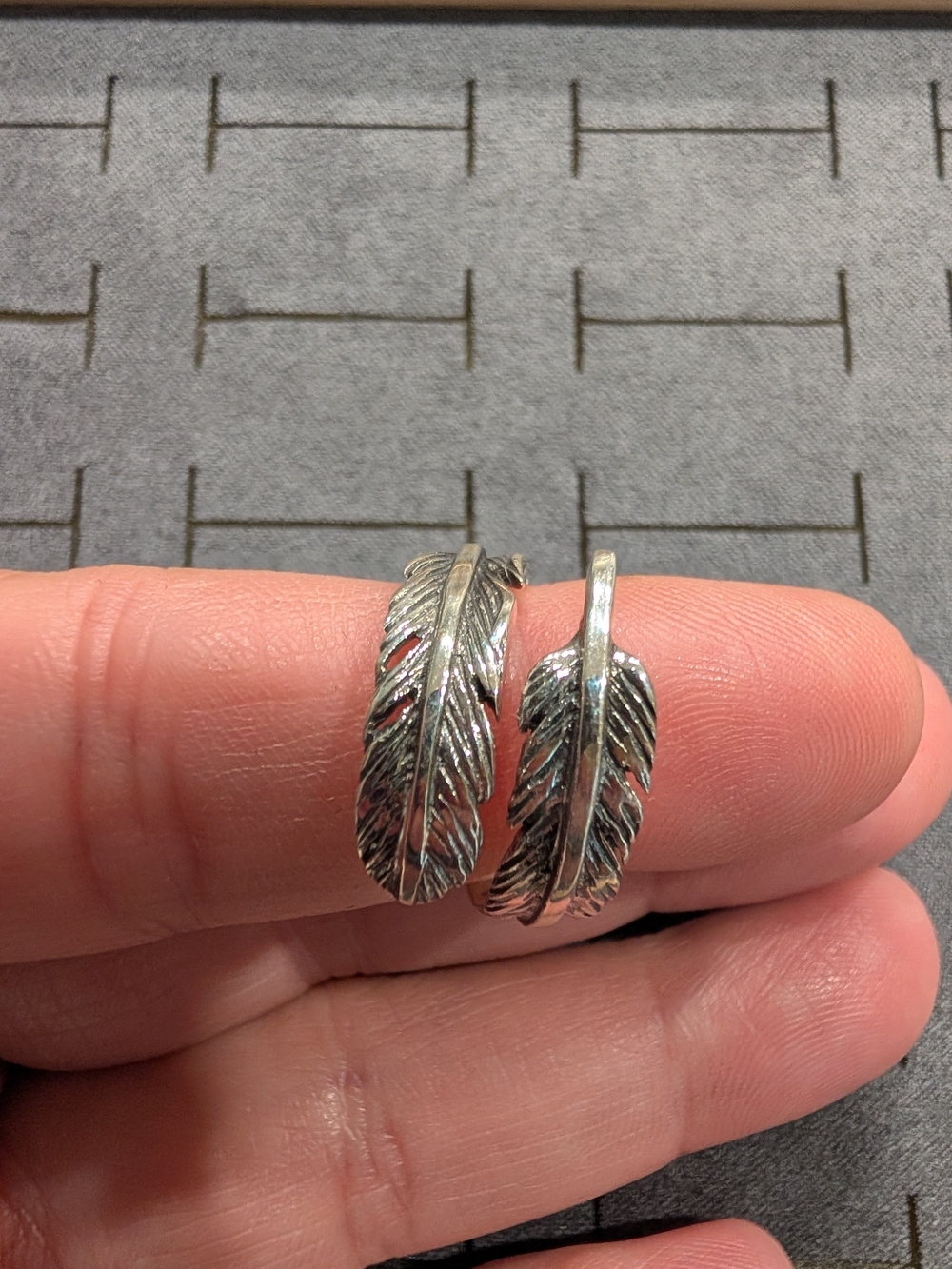 Sterling Silver Feather Ring